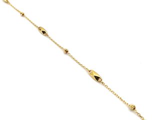 pulsera oro 18k con piedra con circonita