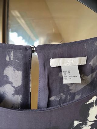 Vestido floral H&M Talla L