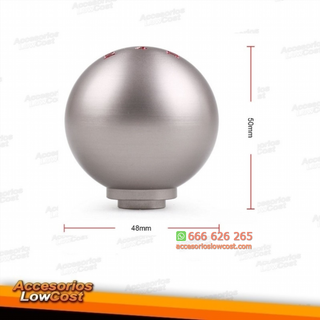 Pomo en aluminio cepillado para Honda, Toyota, Ni