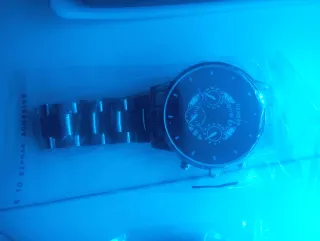 Reloj Geneva Negro y Plateado