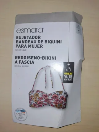 Sujetador bikini Esmara floral