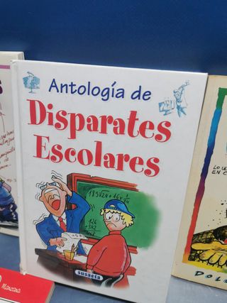 lote de 9 libros de humor, goma espuma y mas