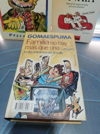 lote de 9 libros de humor, goma espuma y mas