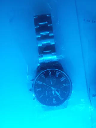 Relojes Geneva Negro y Plateado