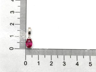 colgante oro 18k con piedra con circonita,rubi