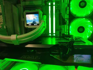 PC Gamer Aorus Potente Blanco/Rojo