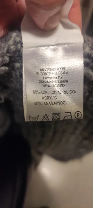 Cárdigan largo punto grueso mujer talla L