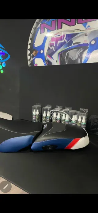 Asiento gel moto,tapizado personalizado