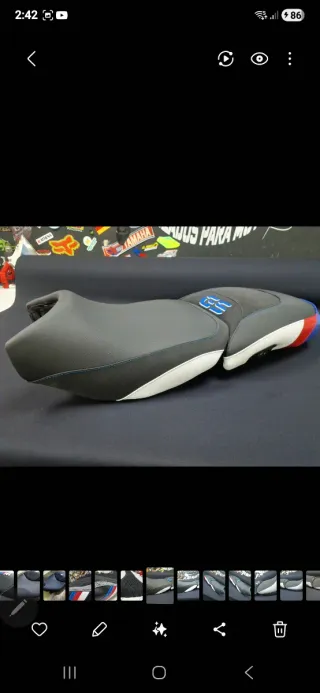 Asiento gel moto,tapizado personalizado