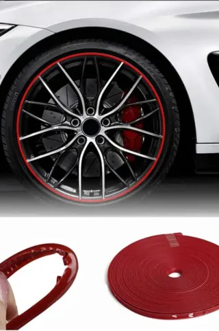 Protector de llantas rojo