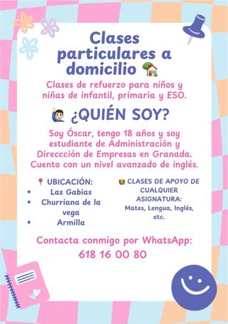 Clases particulares a domicilio