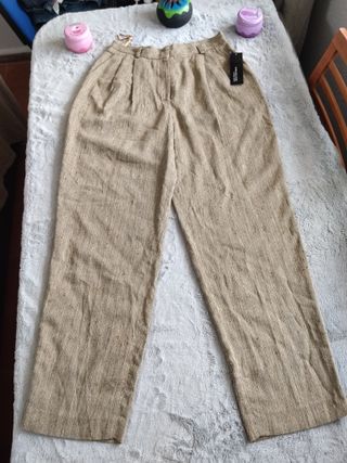 Pantalón Jones New York Mujer Beige/Marrón PvP