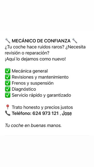 Mecanico a domicilio!!!