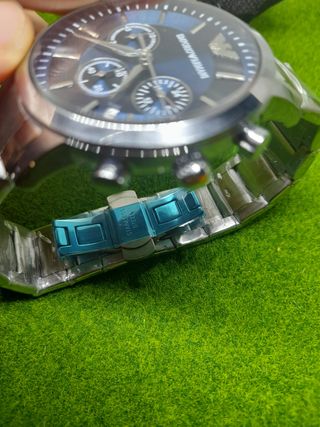 Reloj Emporio Armani Azul y Plateado
