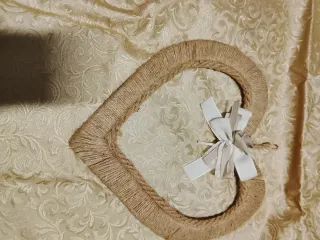 Cuoricini cuoricini,Cuore decorativo corda  juta