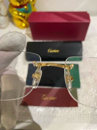Gafas CARTIER originales doradas