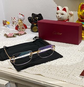 Gafas CARTIER originales doradas