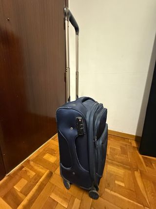Remato maleta de viaje azul 10kg expandible
