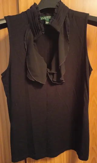 Blusa Ralph Lauren Negra Talla S