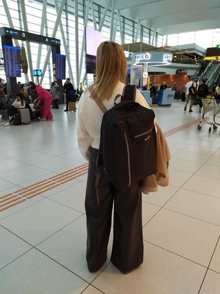 Mochila Portátil Cabina Avión Gris