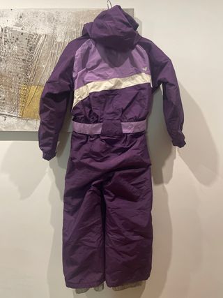 Mono de nieve niña morado talla 6/7 114/121 cm