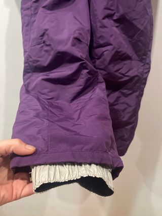 Mono de nieve niña morado talla 6/7 114/121 cm