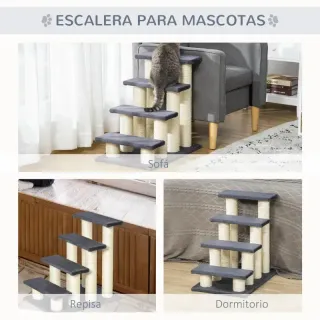 Escalera rascador para gatos