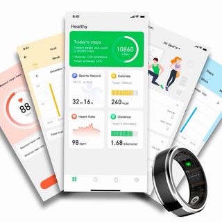 Smart Ring COOL Health Preto/Prata