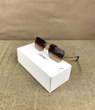 Gafas Cartier Signature C Marrones y Doradas