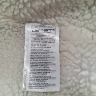 Abrigo de borrego Carhartt Size M color Burdeos