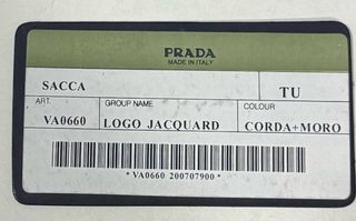 Borsa Prada jacquard (corda+moro)