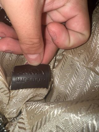 Borsa Prada jacquard (corda+moro)