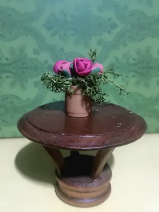 Miniatura Vaso Fiori ceramica e Muschio