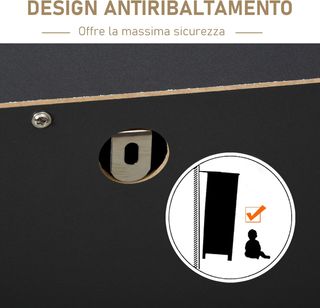 Cómoda para Dormitorio de Madera con 5 Cajones, Estilo Vintage Industrial, Gris Oscuro, 80X40X80Cm