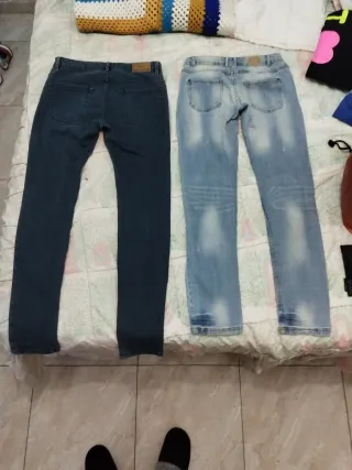 Pantalones vaqueros azules