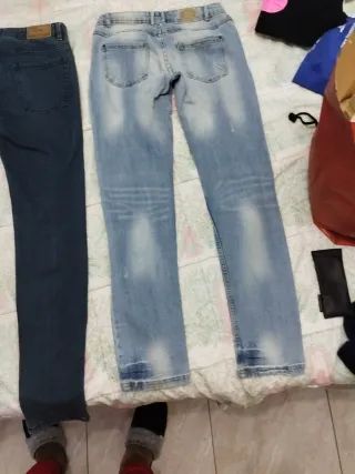 Pantalones vaqueros azules