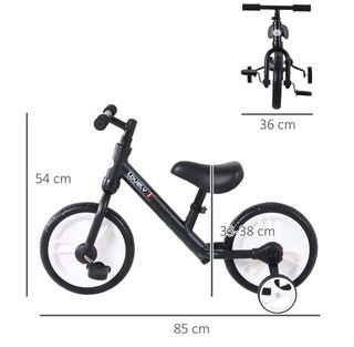 Bicicleta infantil negra