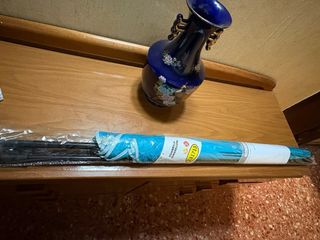 Ombrellone da Sole Blu e Nero