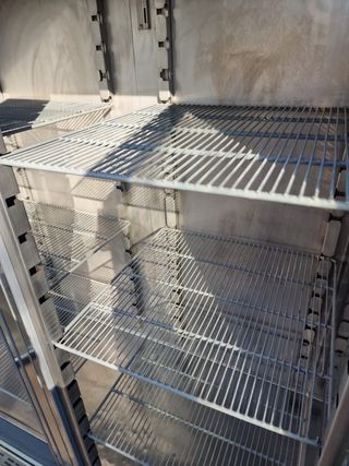 Armario nevera 2 puertas Inox Aspes