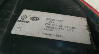 Piloto trasero renault 8200474327 scenic ii 298120