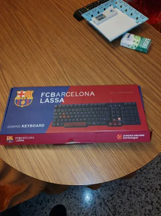 Teclado Gaming FC Barcelona Azul/Rojo