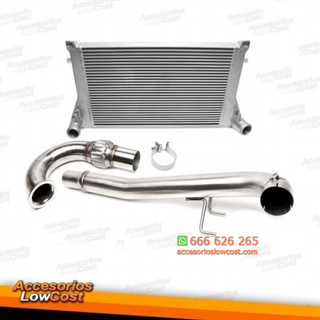 INTERCOOLER + DOWNPIPE PARA AUDI SEAT VW SKODA