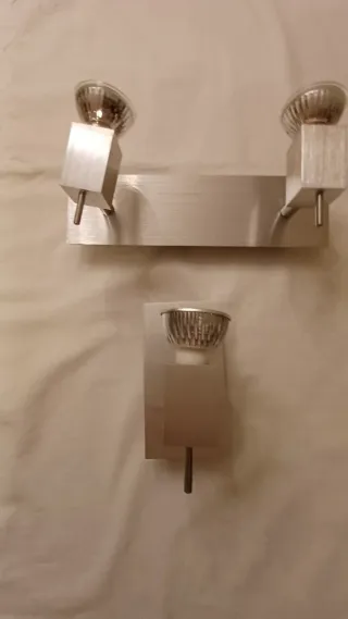 Dos Apliques/Focos Techo y Pared(luz led).