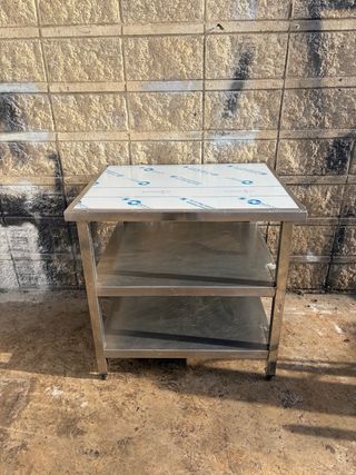 Mesa de trabajo inox 90x73