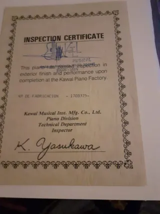 Piano Kawai CX-4 Nogal Pulido