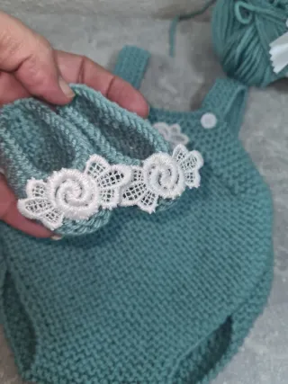 Set Ricamato Blu per Reborn