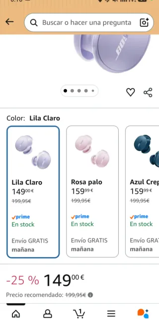 Auriculares Bose QuietComfort Earbuds NEGOCIABLE