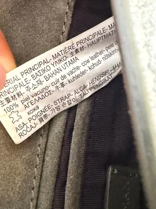 Borsa Zara in vera pelle verde