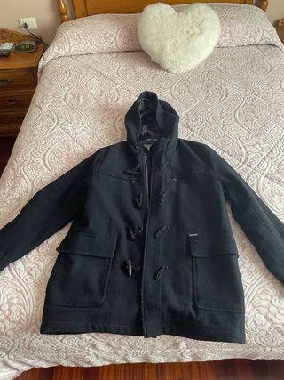 Chaquetón negro hombre