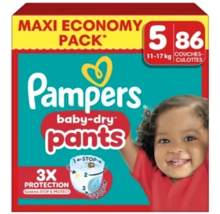 Pañales Pampers Talla 5 Maxi Economy Pack